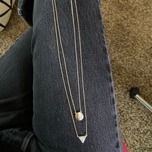 Layered marble necklace